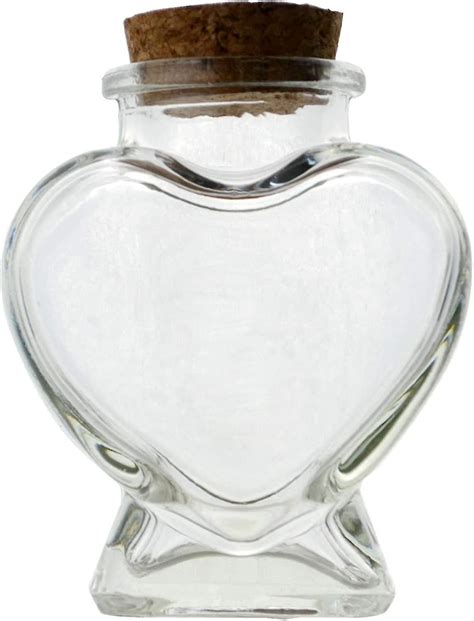 Mini Heart Shape Glass Bottle Set Of Shop Today Get It Tomorrow