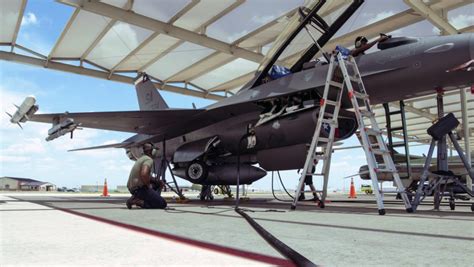 Photos 149th Fighter Wing Maintainers Perform F 16 Landing Gear