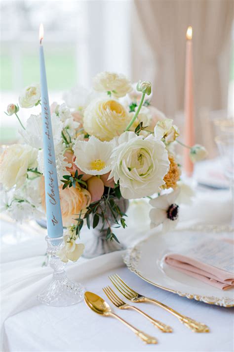 Beautiful Pastel Wedding Inspiration with Spring Flowers ...