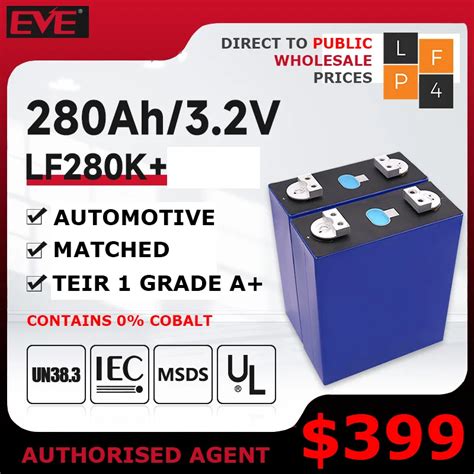 Eve Ah Lf K V Automotive Grade Lifepo Australia