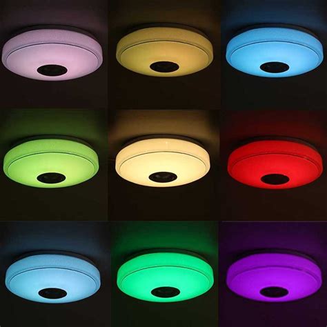 Jual Lampu LED RGB Plafon Light Bluetooth Speaker 36W 33cm/ Lampu ...