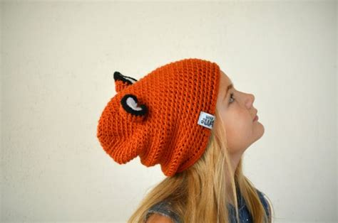 Fox Ear Hat Crochet Hat With Ears Fox Costume Disney Ears