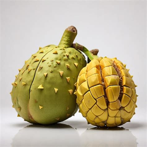 Premium Photo Ripe Jackfruit On White Background