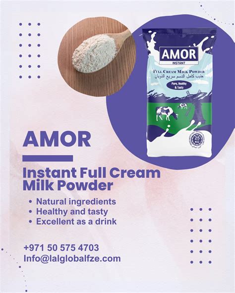 Lal Global Fze On Linkedin Craving Creamy Goodness On The Go Amor Instant Full Cream Milk Powder