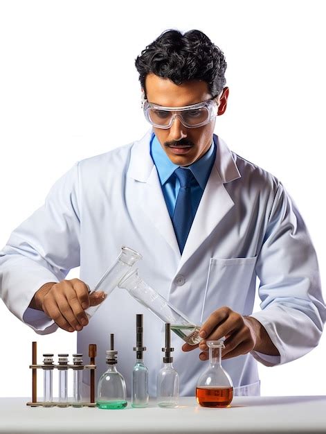 Premium Photo Male Scientist Conducting Research AI Generated