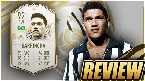 ICON 92 RATED GARRINCHA PLAYER REVIEW FIFA 22 THIS MAN IS A