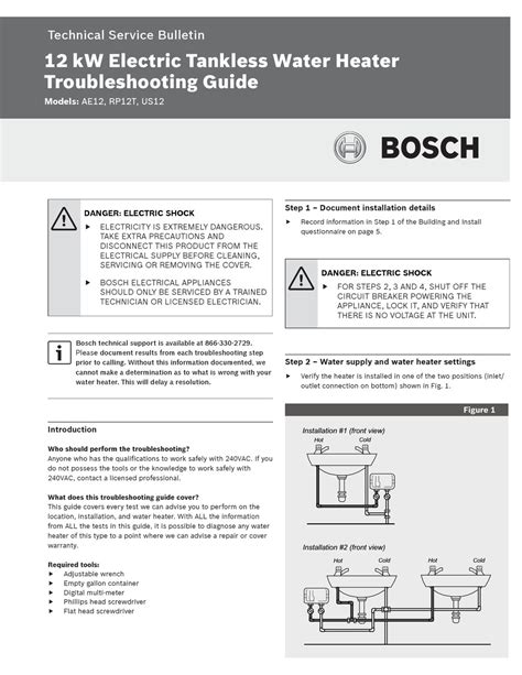 Bosch 125b Tankless Water Heater Parts Manual Pdf