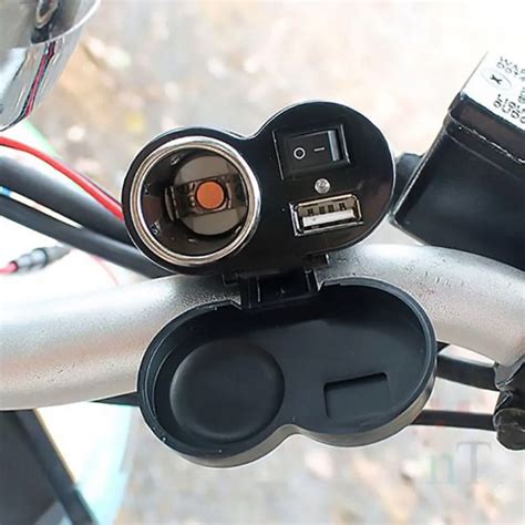 Tomada Usb Para Moto Carregador Celular Acendedor Utimix Importadora