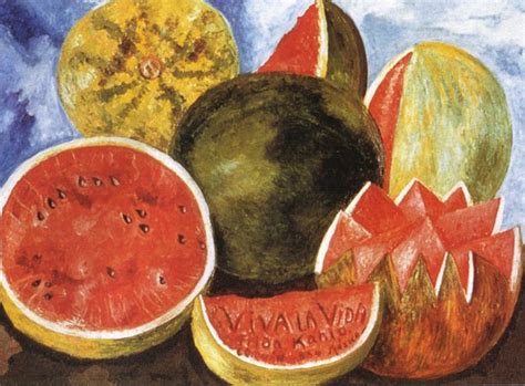 Viva La Vida Watermelons Frida Kahlo Wikiart Org Dipinti