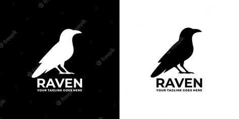 Premium Vector | Raven logo vector