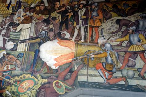 Mural By Diego Rivera Mexico Editorial Image Image Of Modern Large