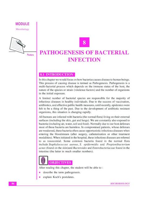 Pdf Pathogenesis Of Bacterial Infection