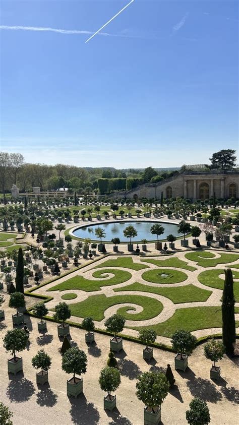 Versailles France Gardens Of The Versailles Palace Near Paris France