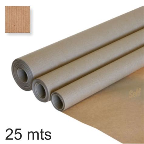 Papel Continuo Embalar Kraft Rollo 100cms X 25 Mts