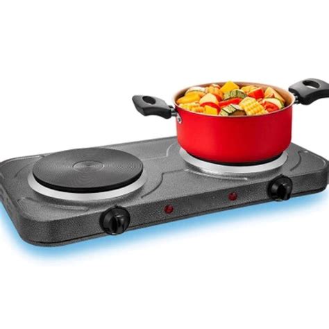 Fogao Fogareiro Eletrico 2 Boca Cooktop Camping Portatil Fame