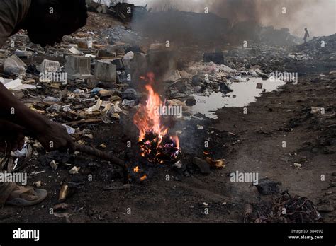 Computer Dumping In Accra Ghana Stock Photo Alamy