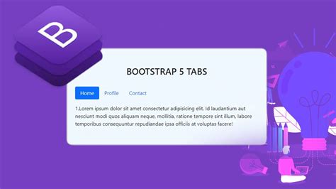 Bootstrap Tabs Create Tabs Using Bootstrap Step By Step Youtube