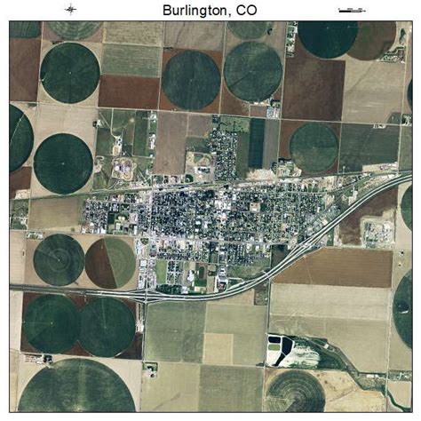 Aerial Photography Map of Burlington, CO Colorado