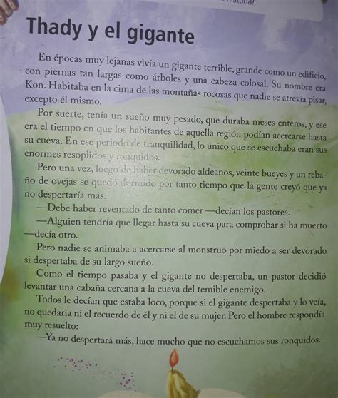 Cuento Del Thady Y El Gigante Alguien Lo Tiene Para Pasarmelo Es De