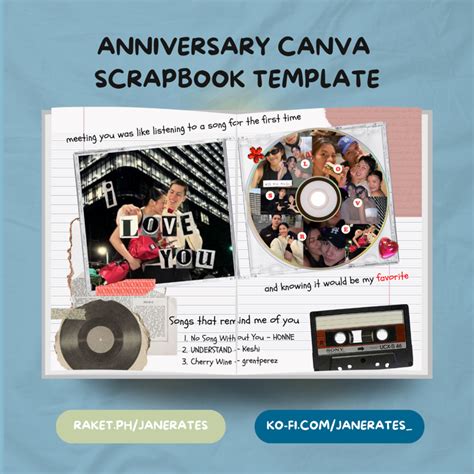 Anniversary Digital Scrapbook Template Ja S Ko Fi Shop Ko Fi