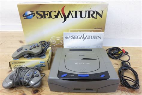 【傷や汚れあり】14915 上510 566 セガサターン Hst 0001 Sega Saturn 本体 コントローラー グレー ゲーム機