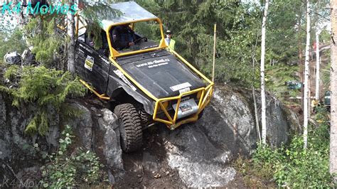 4x4 Off Road With Jeep Vehicles In Action In Vehicle Trial Raisio