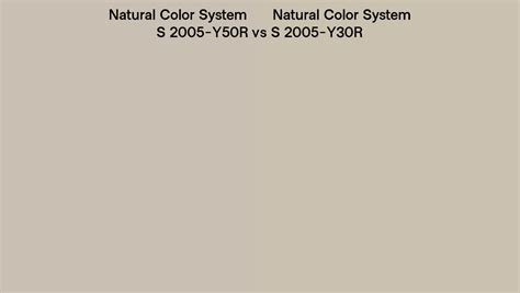 Natural Color System S 2005 Y50r Vs S 2005 Y30r Side By Side Comparison