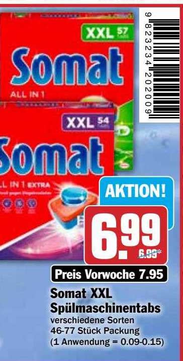 Somat Xxl Sp Lmaschinentabs Angebot Bei Hit Prospekte De