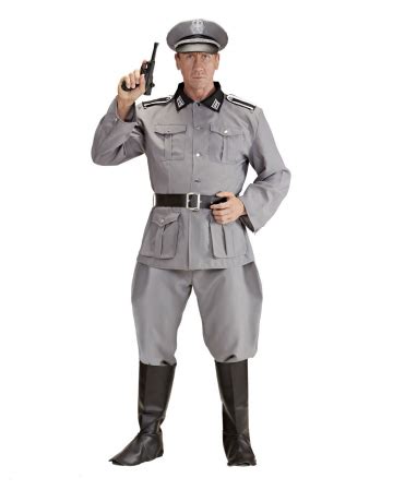 Soldiers Uniform Grey M for Halloween | Horror-Shop.com