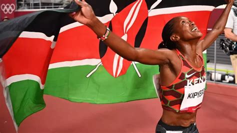 Faith Chepngetich Kipyegon Of Kenya Won Olympic Gold In The Womens 1