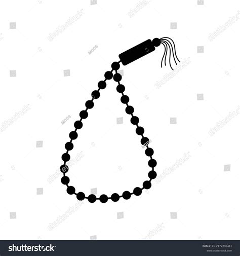 Tasbih Icon Design Isolated On White Stock Vector (Royalty Free) 2177295441 | Shutterstock