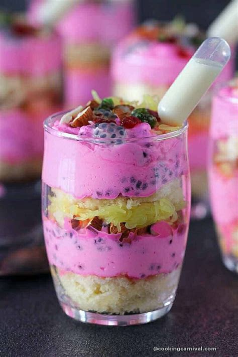 Rose Falooda Cake Recipe Falooda Healthy Sweets Recipes Easy