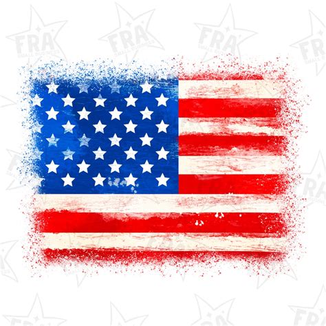 Distressed American Flag Background Png Sublimation Design Us Flag