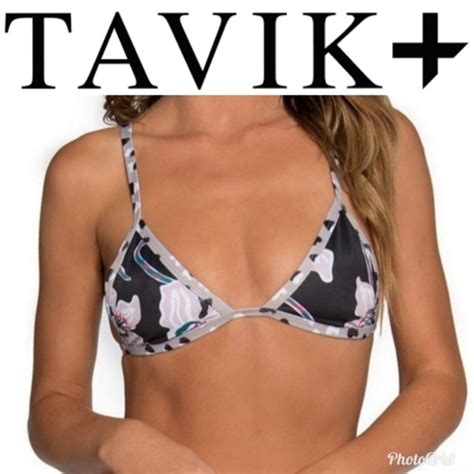 Tavik Swim Nwot Tavik Jett Blossom Triangle Bikini Top Poshmark