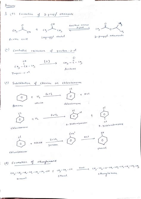 [solved] Unit 1 Organic Chemistry 1 Write Balanced Chemical Course Hero