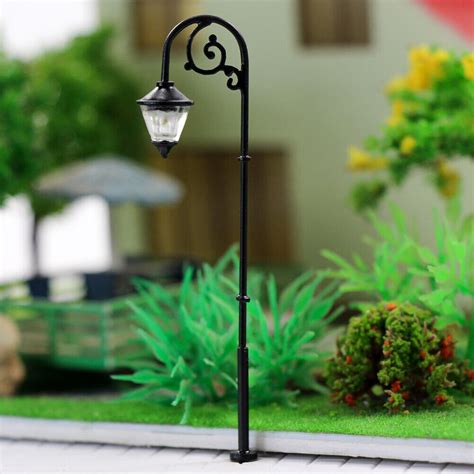 10pcs Model Railway Warm White HO Scale Lamps 1 87 Street Lights 6 3cm