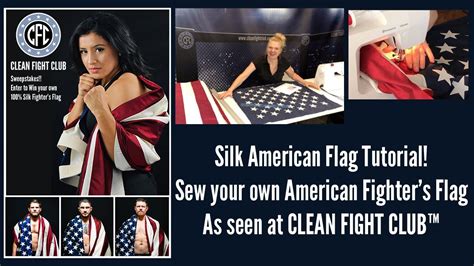 Sew Your Own American Flag Tutorial Make A Hand Made Silk American Flag For Fighter In Ring Or