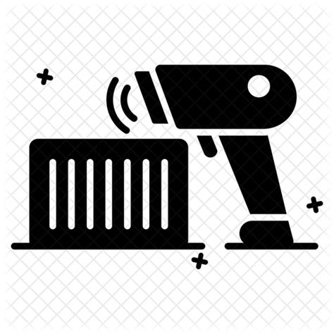 Hand Scanner Icon Download In Glyph Style