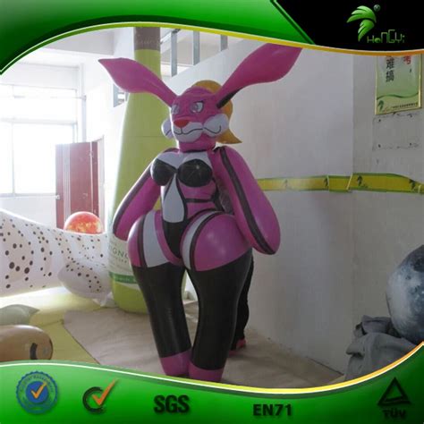 Superior Quality Excellent Hongyi Funny Design Inflatable Bunny Gril Suit Inflatable Rabbit Suit