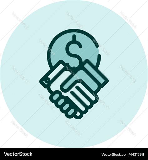 Business deal on a white background Royalty Free Vector