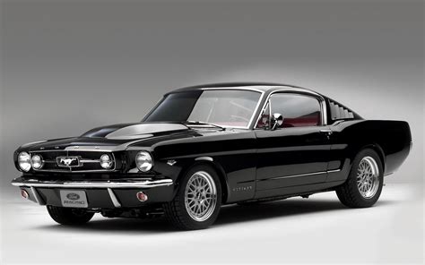 Black 1975 Ford Mustang