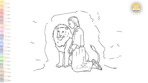 Daniel In The Lions Den Drawing How To Draw Daniel And The Lions