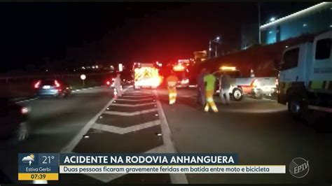 Colisão Entre Moto E Bicicleta Deixa Dois Feridos Graves Na Rodovia