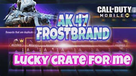 Ak Frostbrand Kreuger Taiga Crate Unlocked Call Of Duty Mobile