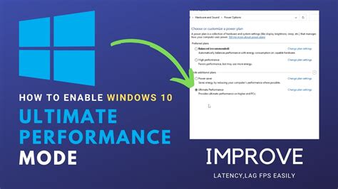 How To Enable Windows 10 ULTIMATE Performance Mode Guide 2023 YouTube