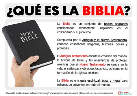 Qu Es La Biblia Definici N De Biblia