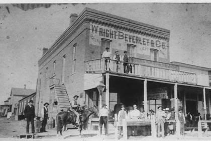 Dodge City Kansas In 1875 Showing The Long Branch Saloon Back In The