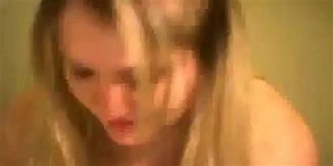 Fat Blonde Chick Rubs Her Pussy Tnaflix