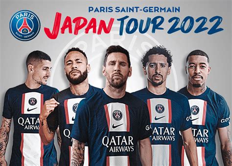 New Jersey 5 Players Graphic Nft Paris Saint Germain Japan Tour 2022