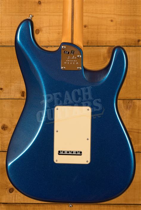 Fender American Ultra Strat Lh Maple Cobra Blue Peach Guitars